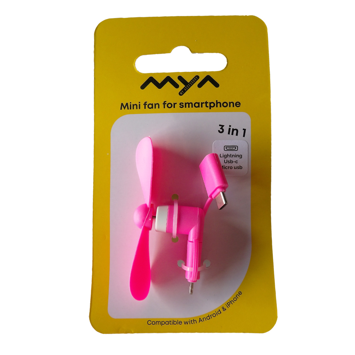 Smartphone Ventilator USB Roze