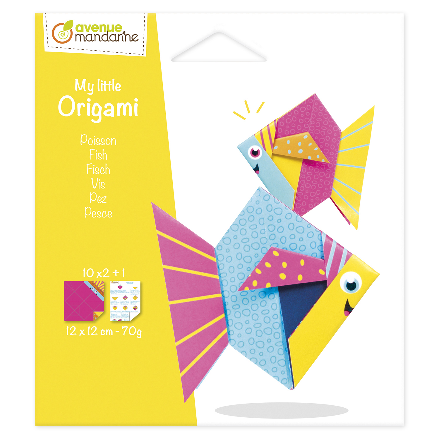Avenue Mandarine My Little Origami Vis - 5+jaar - 12x12 cm
