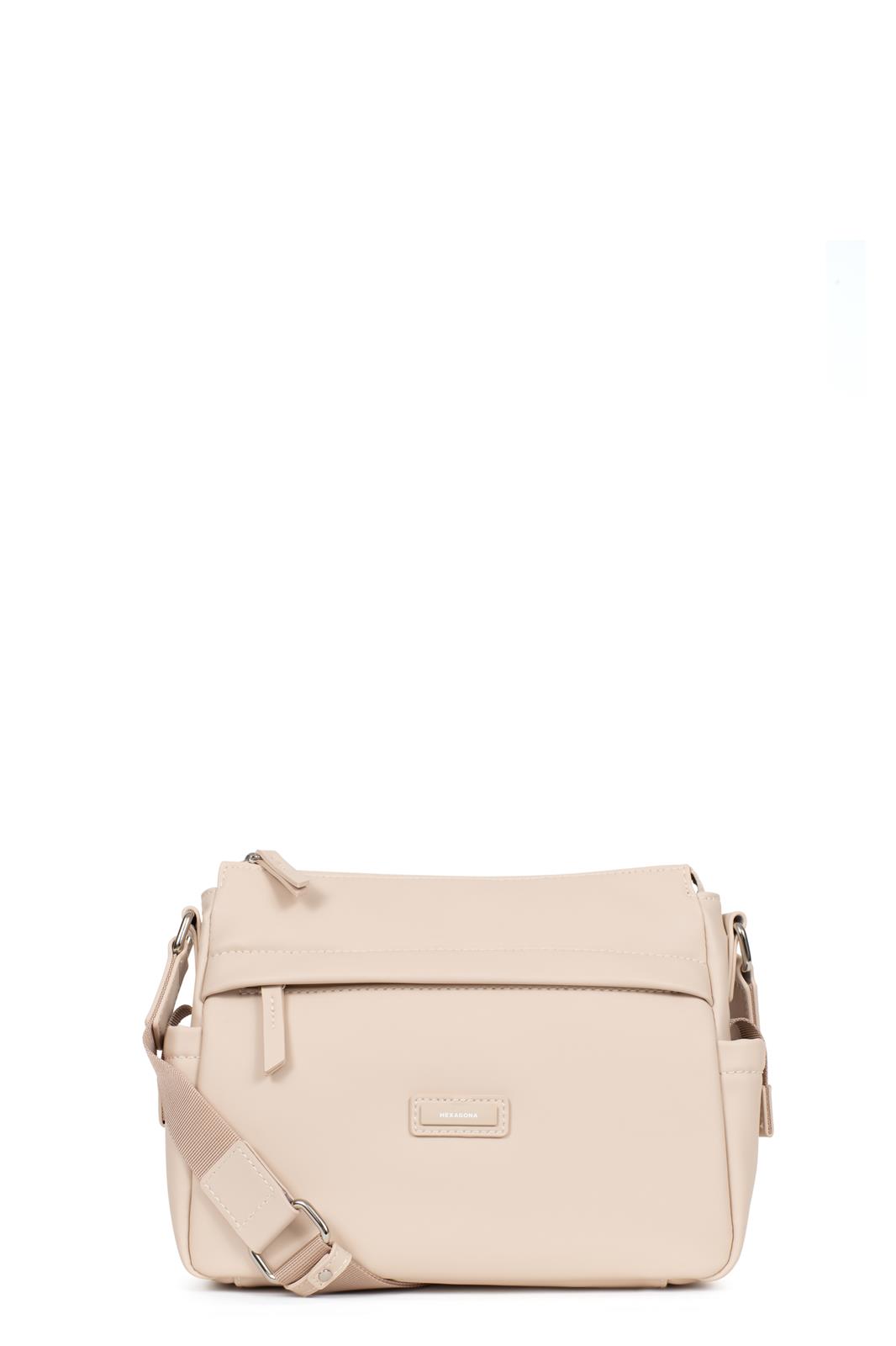 Hexagona Crossbody Dames Nami Ivoor 20x9x26 cm