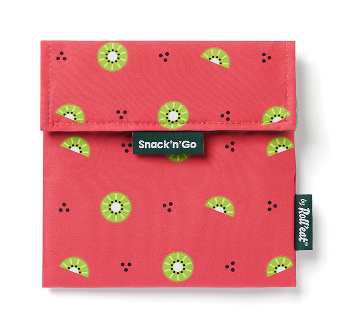 Snack'n'Go Snackzakje Herbruikbaar Fruits Kiwi  - 18x18 cm - by Roll'eat