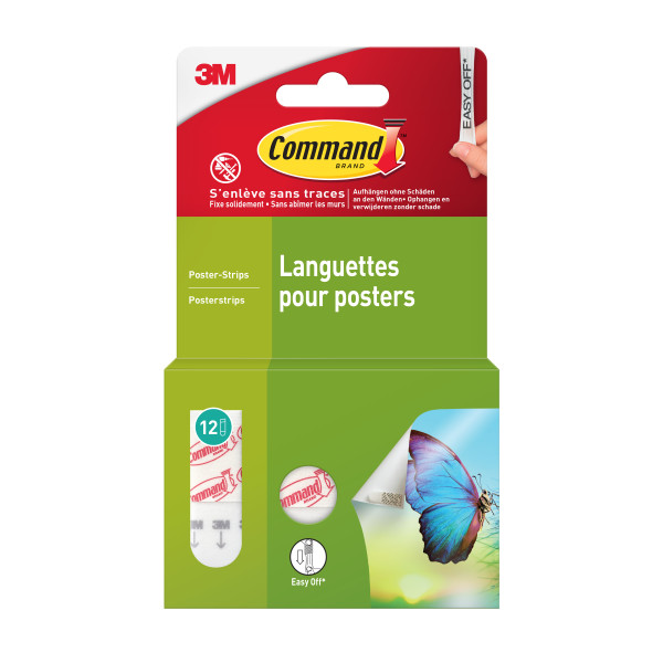 Command by 3M Poster Strips 12 Stuks