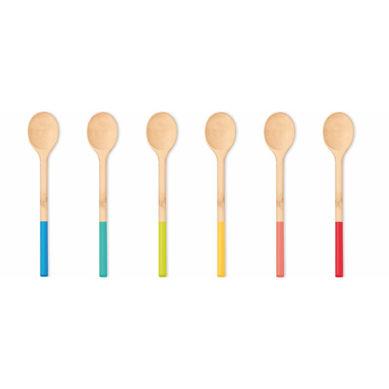 Pebbly Roerlepel 30cm - Bamboe - assorti - prijs per stuk