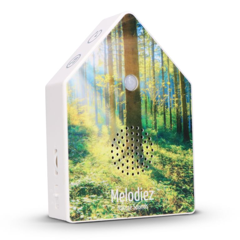 Melodiez Nature Box Deluxe Forest Light - Box met Natuurgeluiden 40/80/120 sec. - 11x3.5x15 cm - met Bewegingssensor - op Batterijen (incl.)