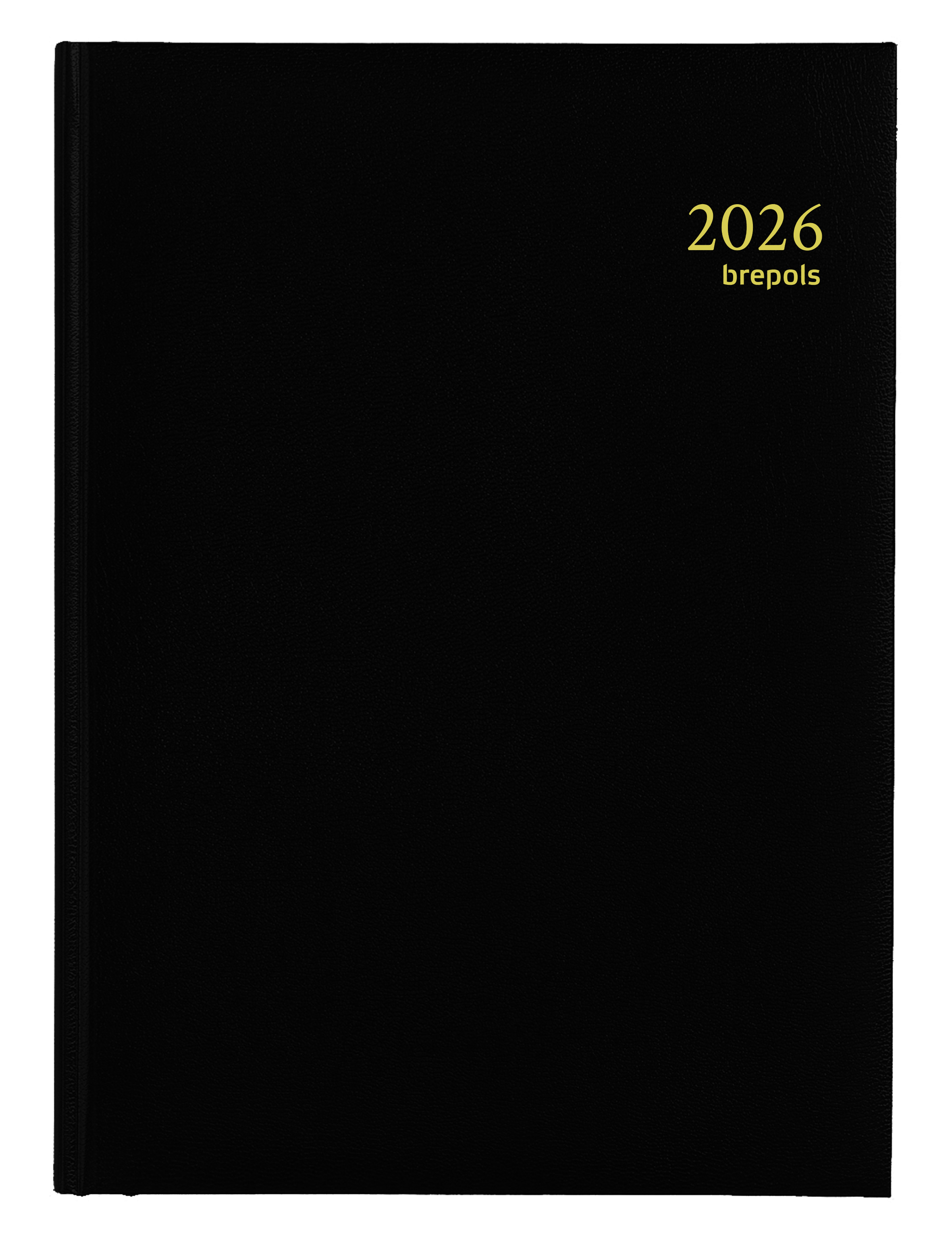 Brepols Agenda 2026 Euro Lima 1dag/pag Zwart 14.8x21 cm