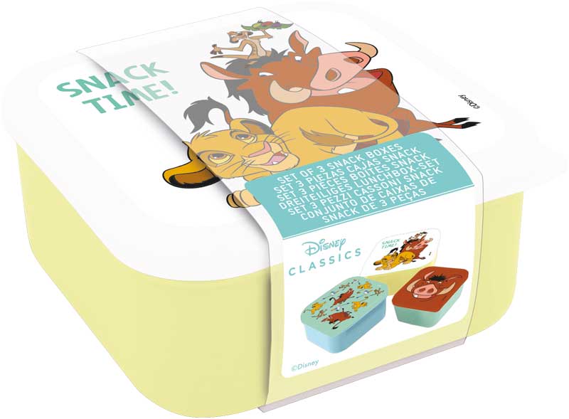 Lion King Snack Box Set 3 stuks