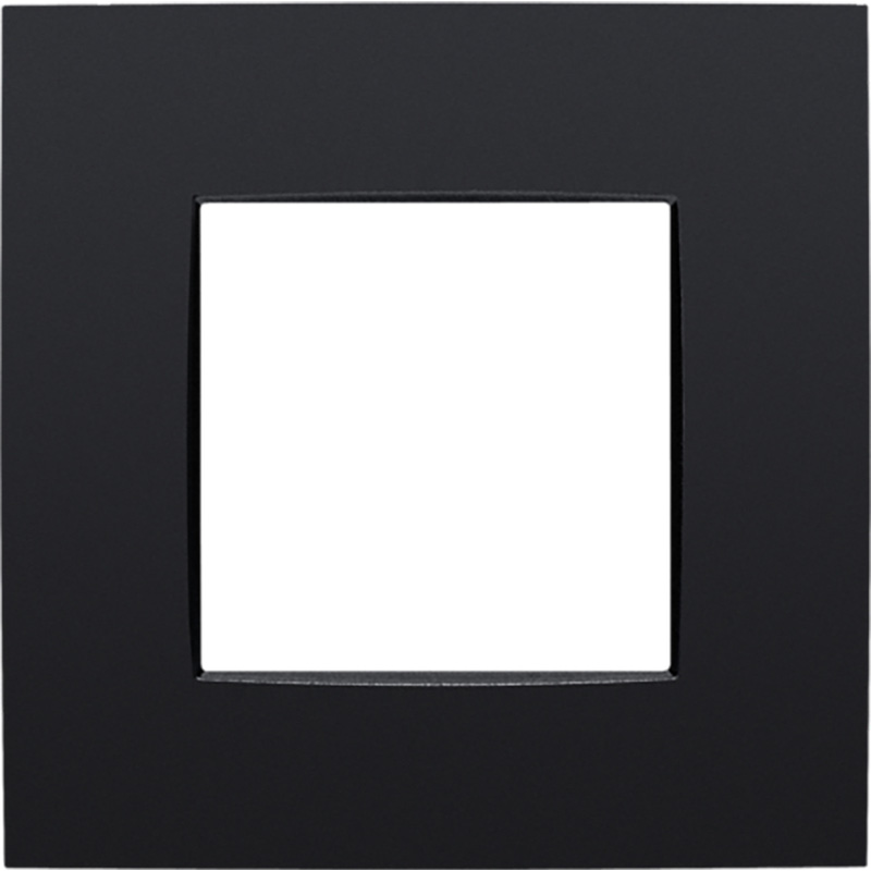 Niko Enkelvoudige Afdekplaat Intense Matt Black