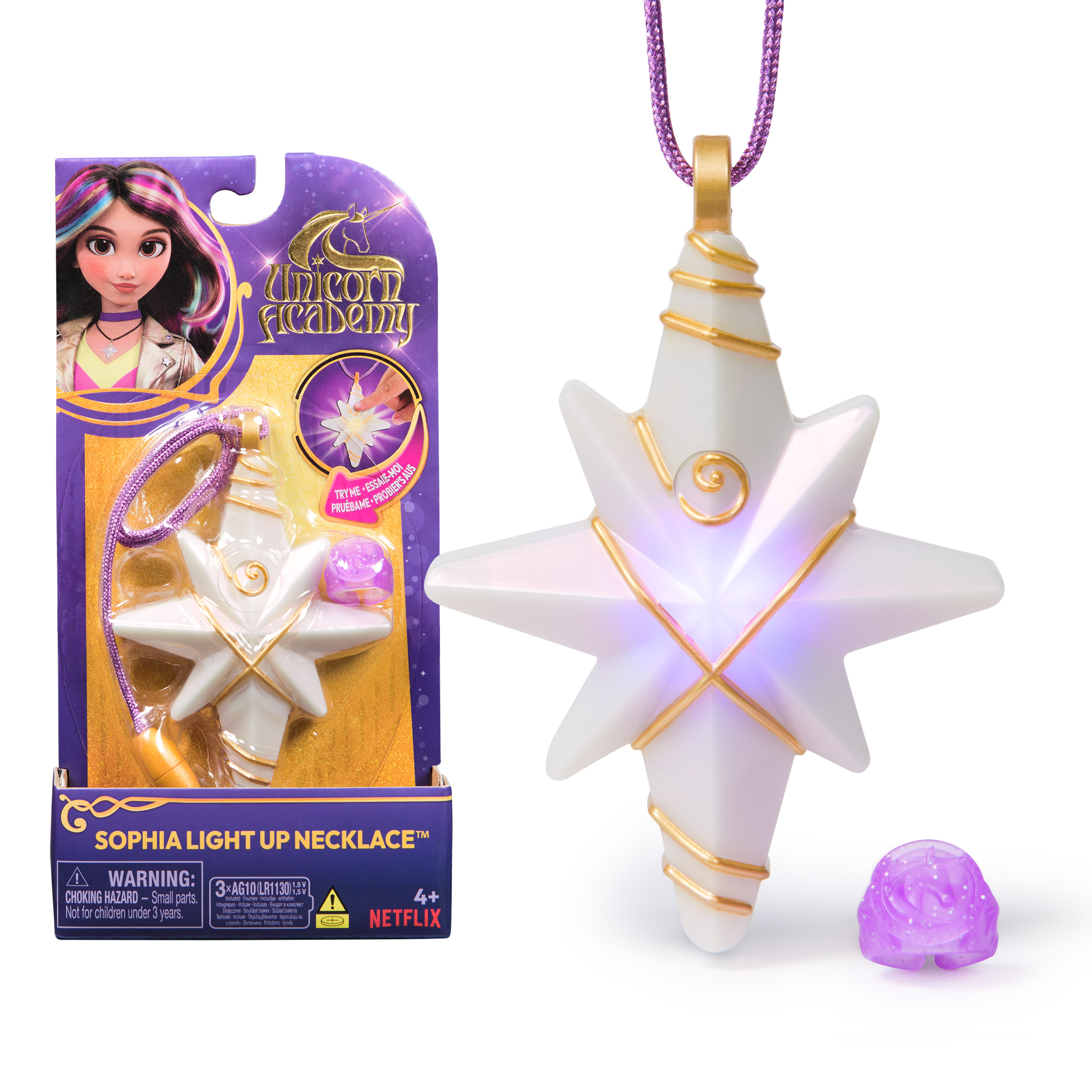 Unicorn Academy light up Ketting en Ring