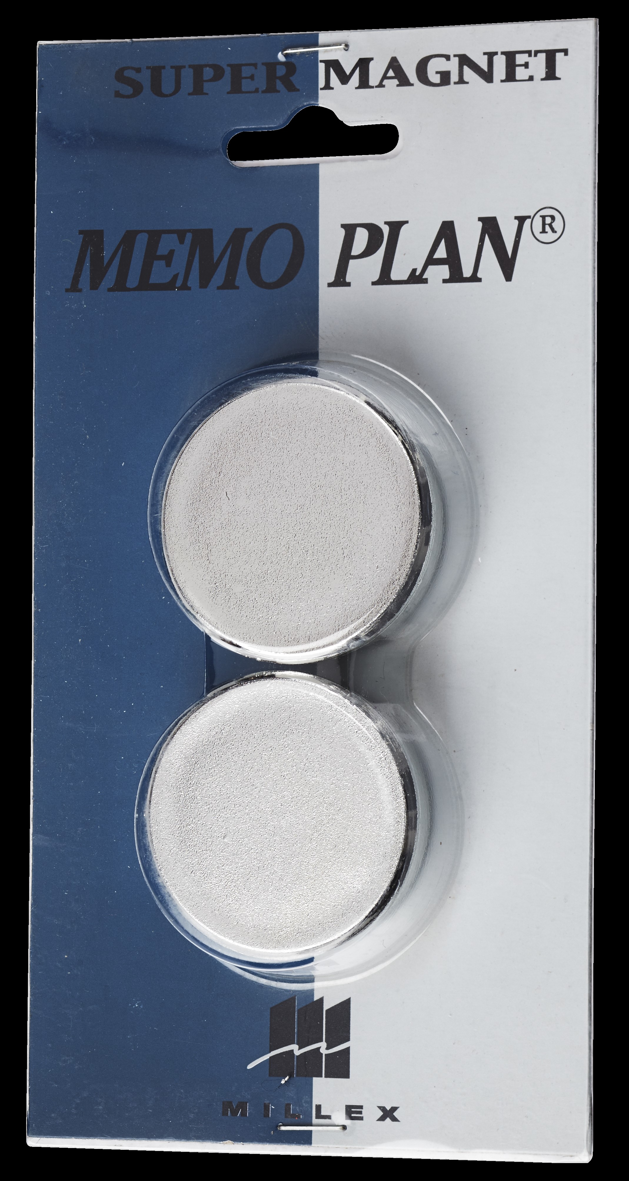Memoplan Magneet Super 35 mm Chroom 2 stuks