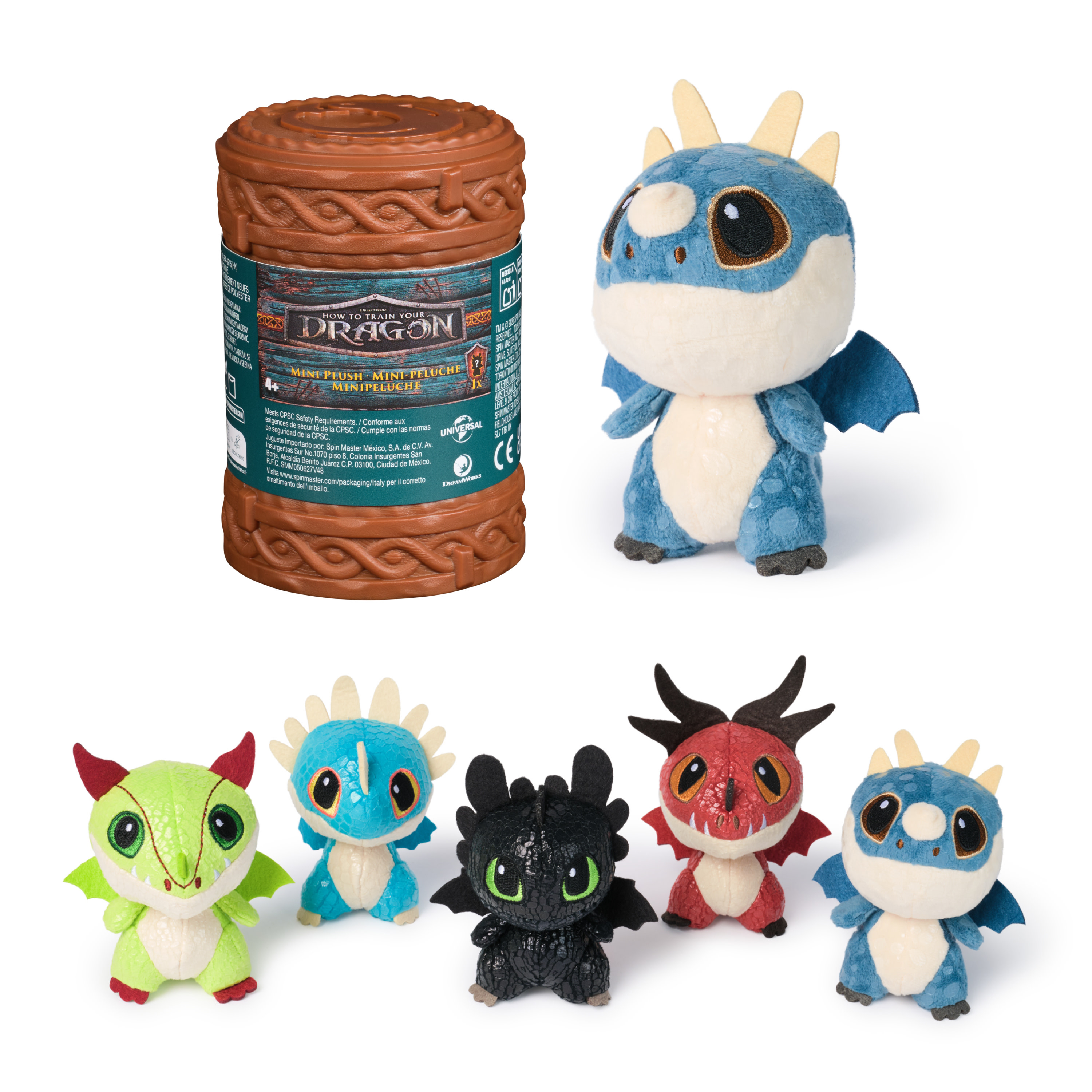 How To Train Your Dragon - Pluche 7.5 cm assortie - prijs per stuk