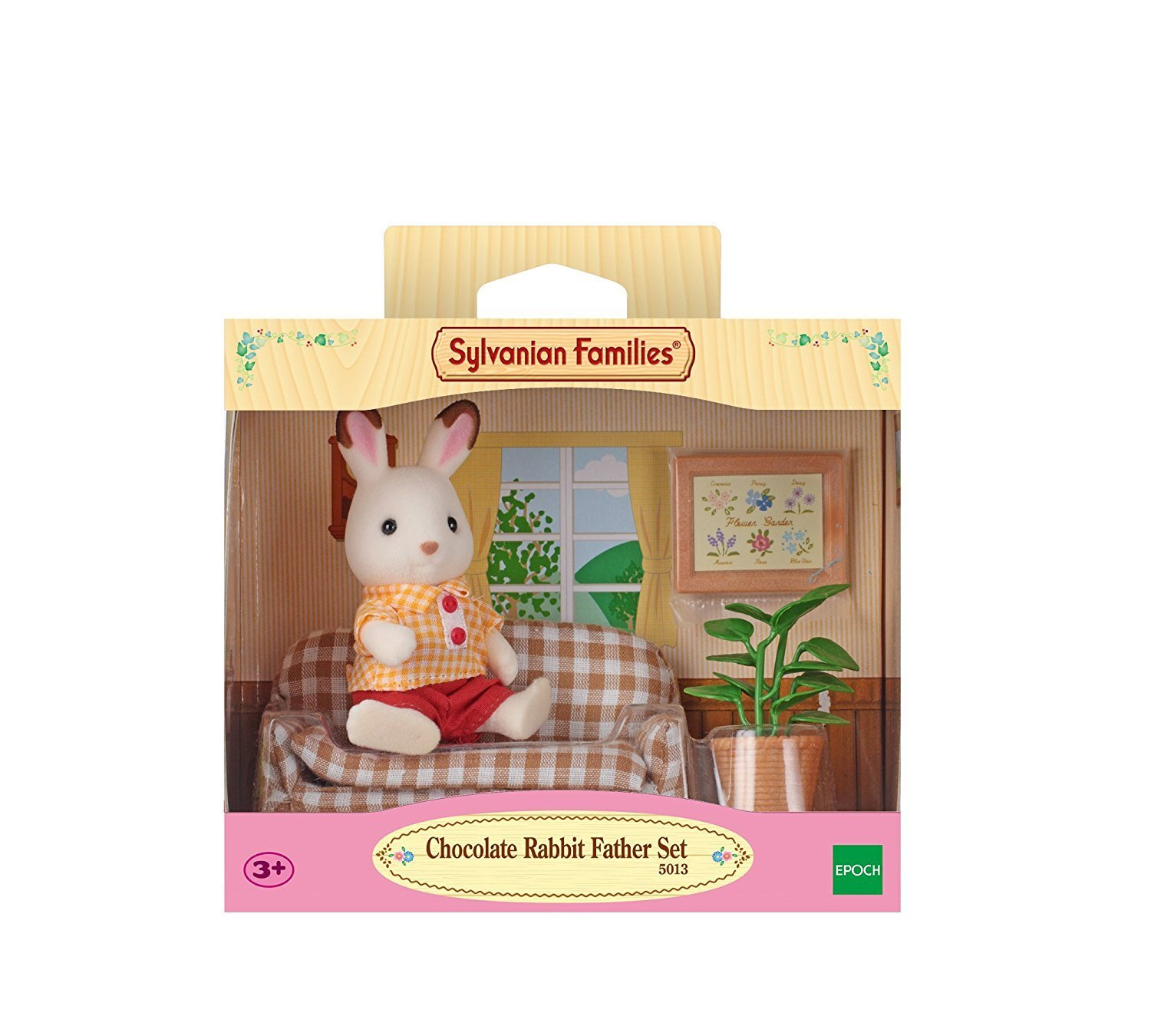 Sylvanian Families 5013 Vader Chocoladekonijn met Sofa