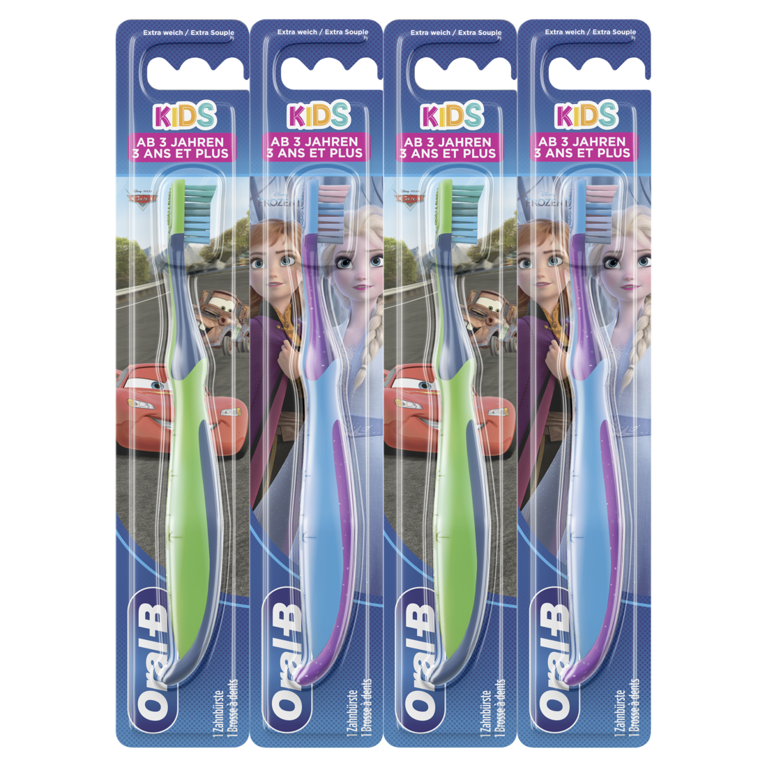 Oral-B Tandenborstel Kids +3 jaar Cars-Frozen