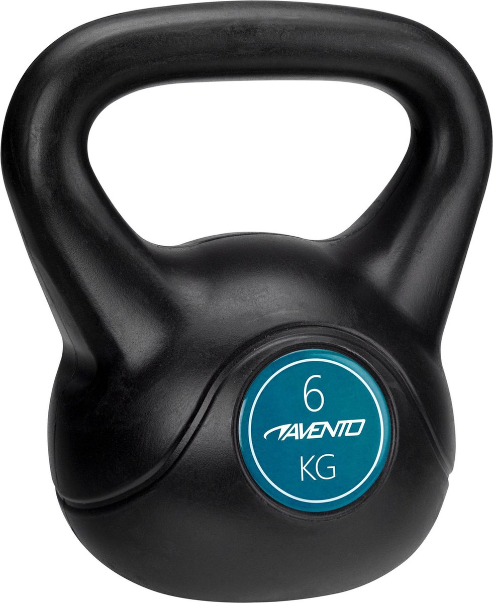 Avento Kettlebell 6kg Zwart
