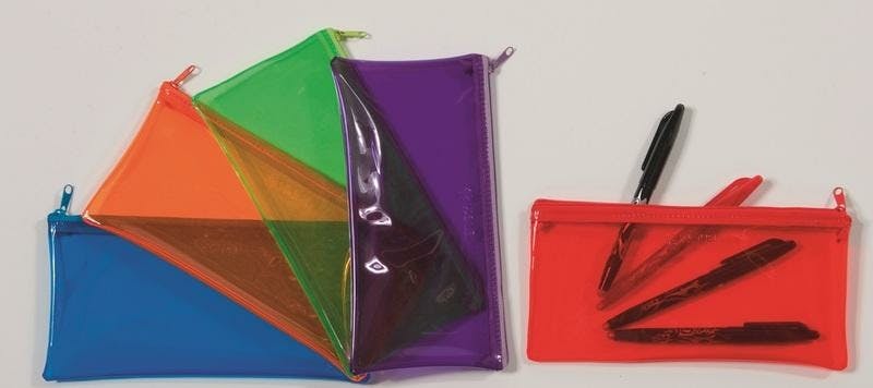Viquel Pennenzak Crystal 22x11 cm - assorti - Prijs per Stuk