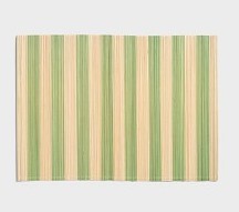 Klevering Placemat Bay Stripes Light Green 47x34 cm - Bamboo