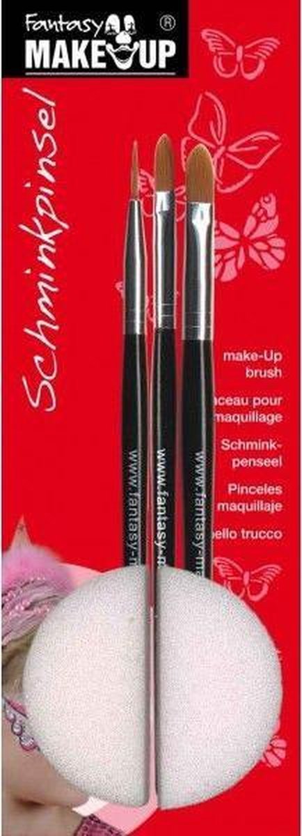 Make-up Penselenset 3 stuks & Spons 2630-55