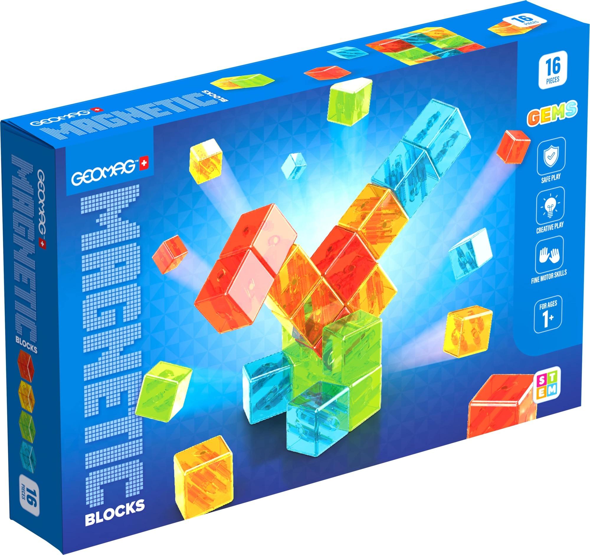 Geomag Magnetic Blocks Gems 16 delig