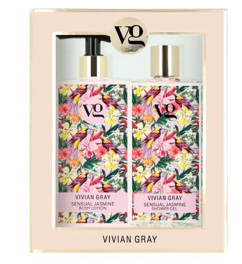 VivianGray Set Sensual Jasmine 2x 350ml - Douchegel & Bodylotion