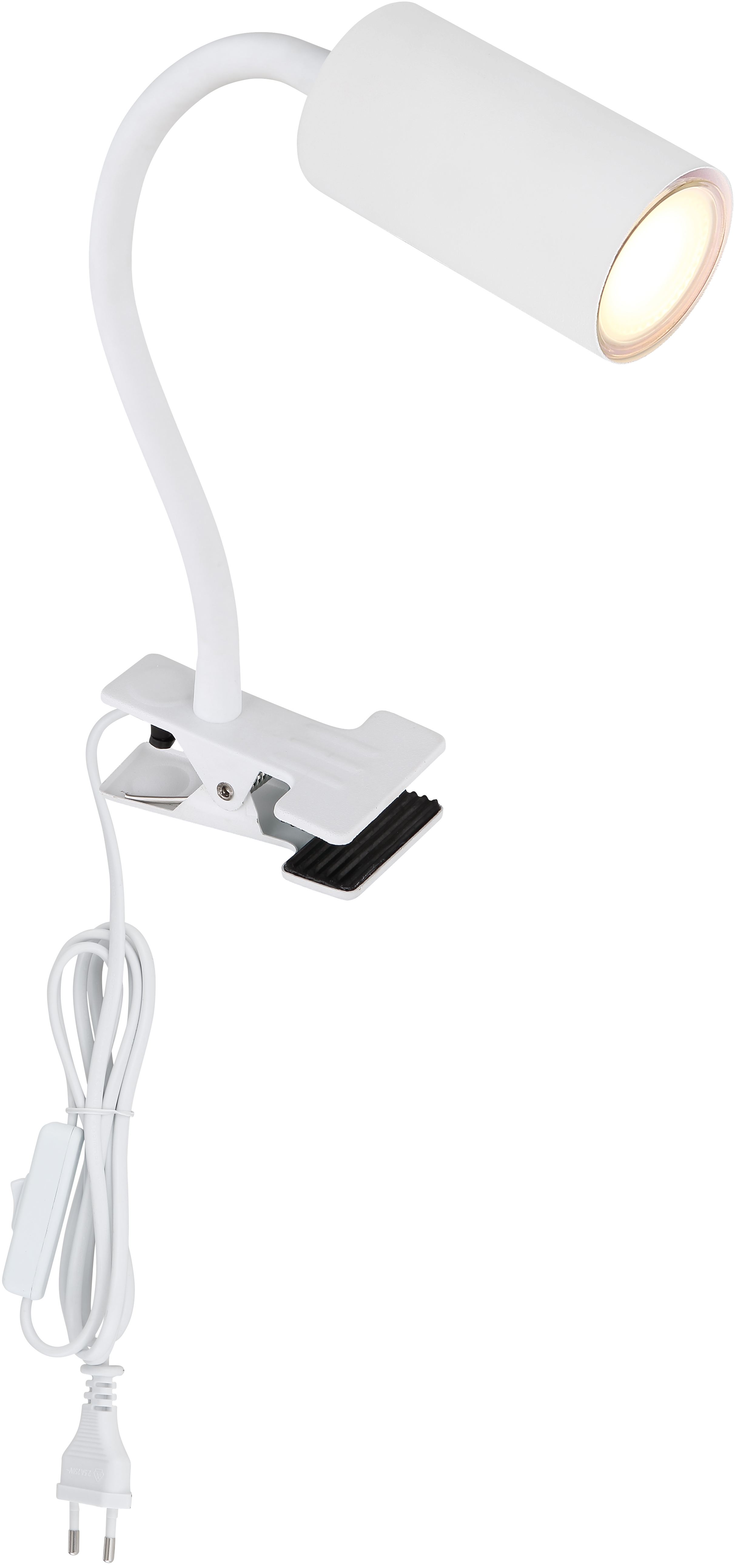 Globo Klemspot Robby Wit 1x GU10