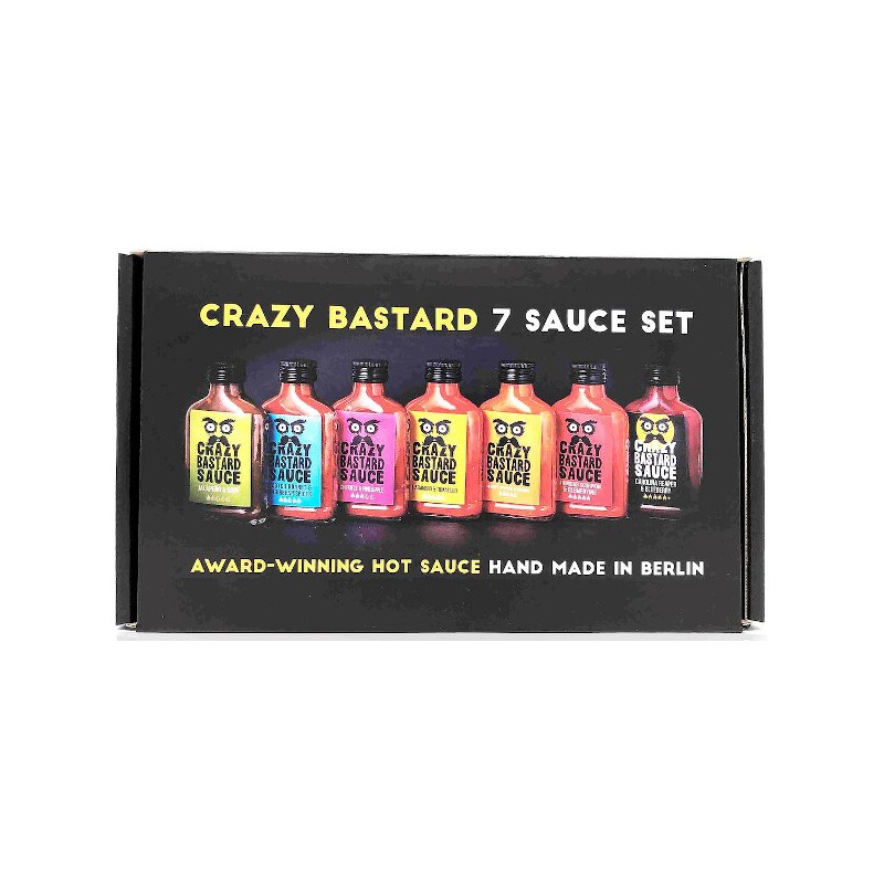 Crazy Bastard Pikante Sauzen 7 stuks - Giftset
