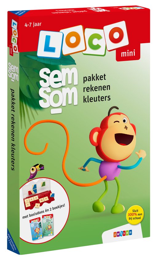 Loco Mini Semsom Pakket Rekenen Kleuters 4 tot 7 jaar
