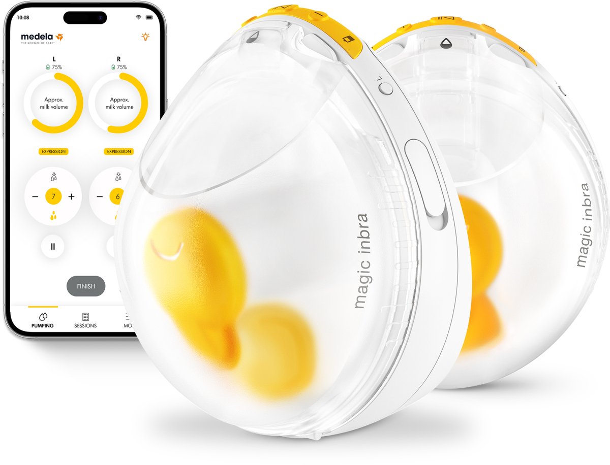 Medela Borstkolf Magic InBra Dubbel-Draadloos-Electrisch-Fluidfeel met App-connect