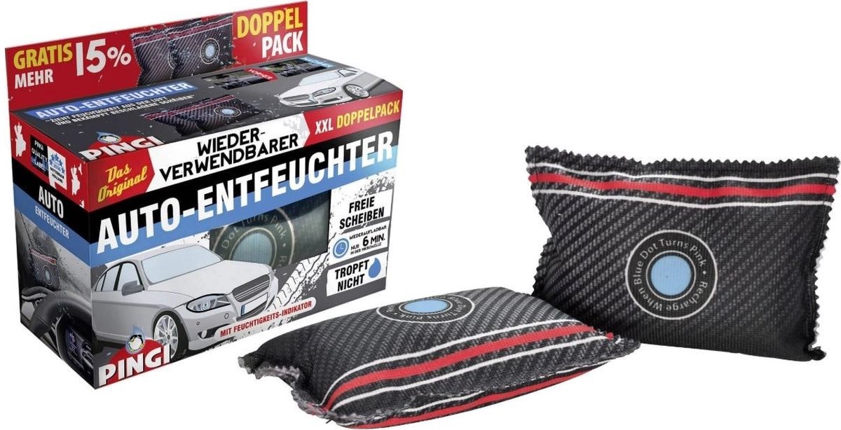 Pingi auto ontvochtiger 2x350gr duopack