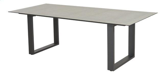 Ocean Tuintafel Ely Charcoal 220 x 100 x 72cm