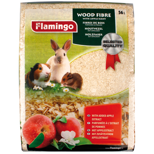 Flamingo Houtvezel met Appel - 4 kg