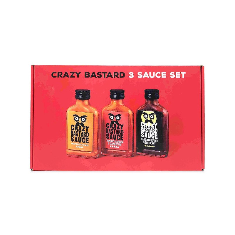 Crazy Bastard Sauce Pikante Saus ORK set 3 stuks