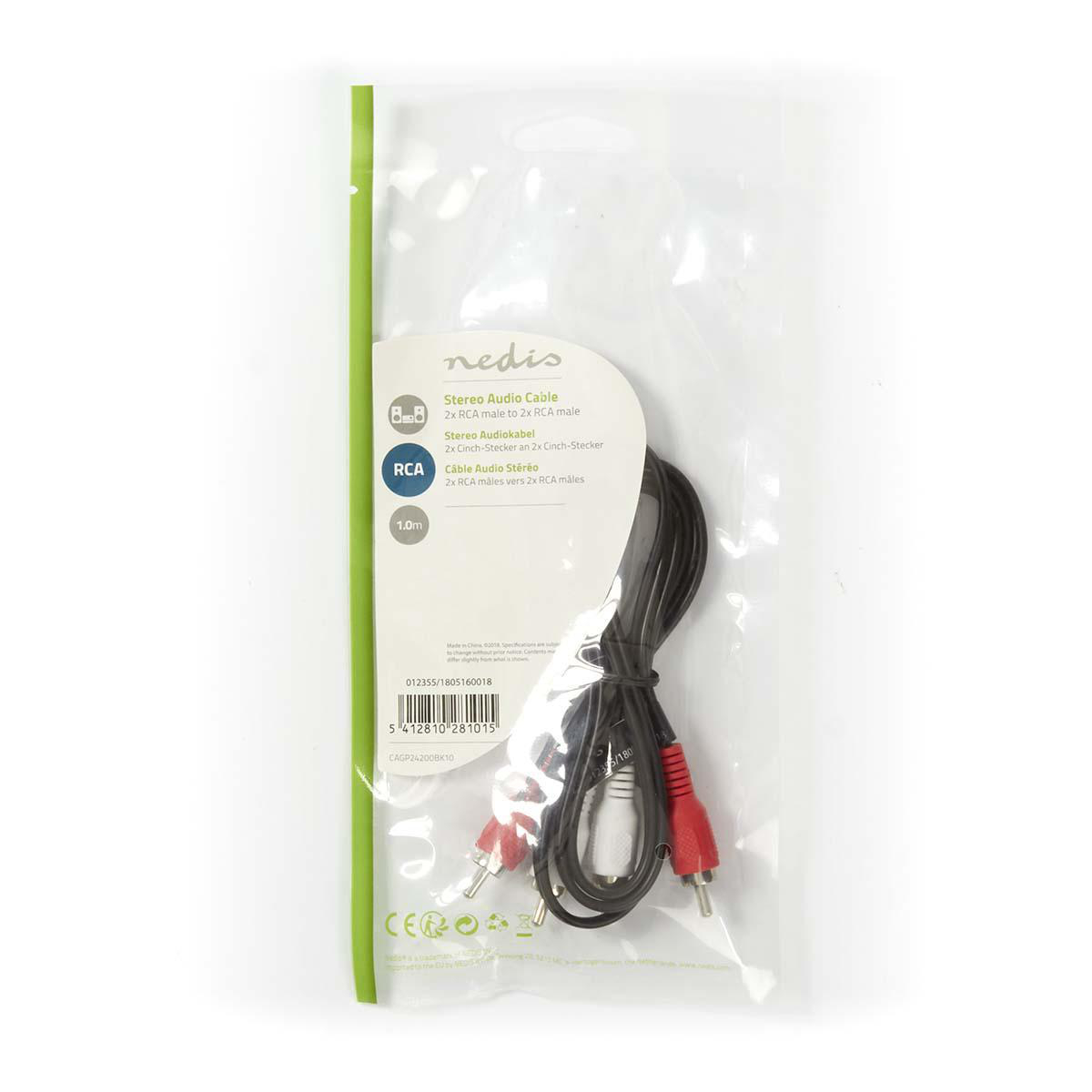 Nedis STEREO AUDIO CABLE 2X RCA MALE 2