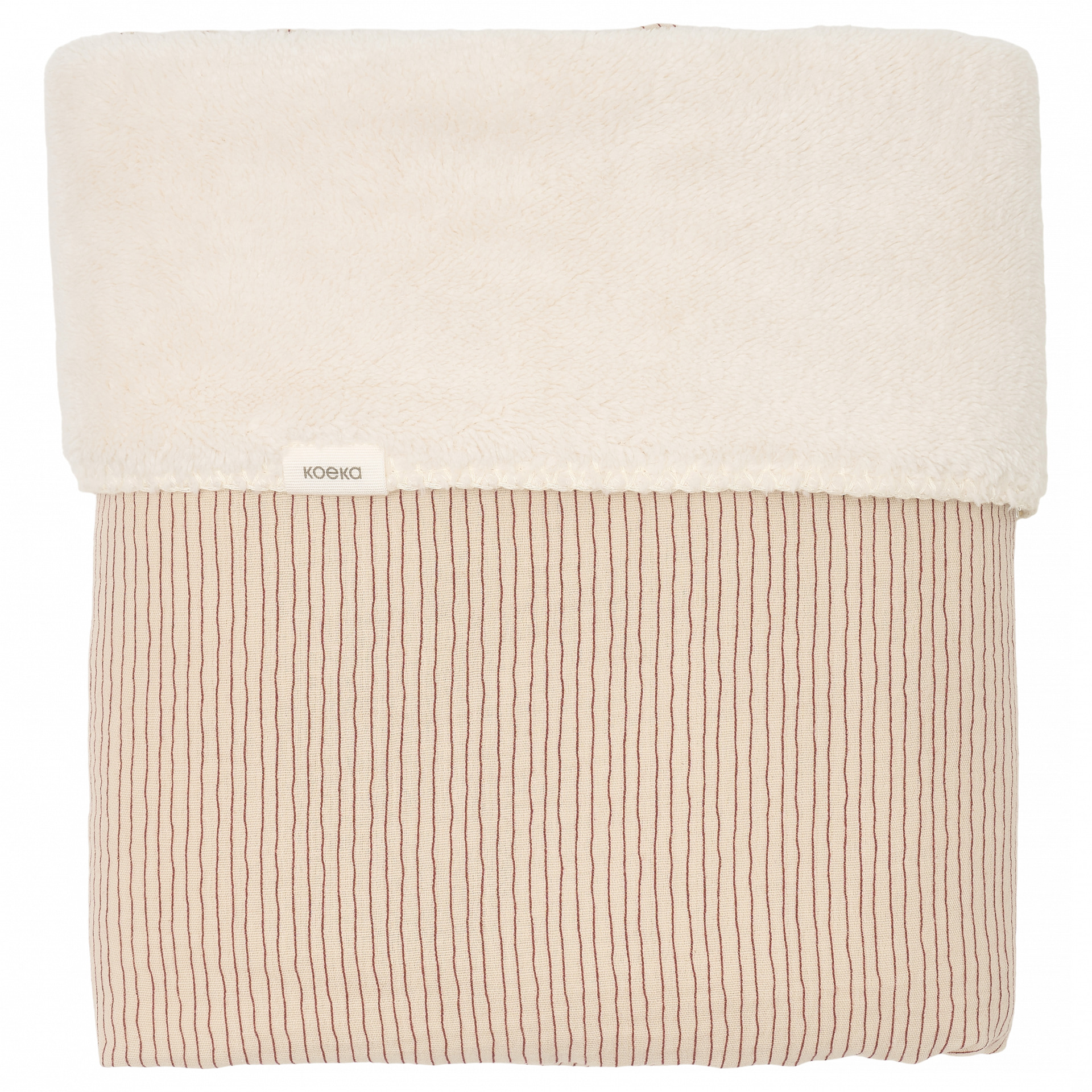 Koeka Deken Bed Teddy Whisper Waves Burgundy 100x150 cm
