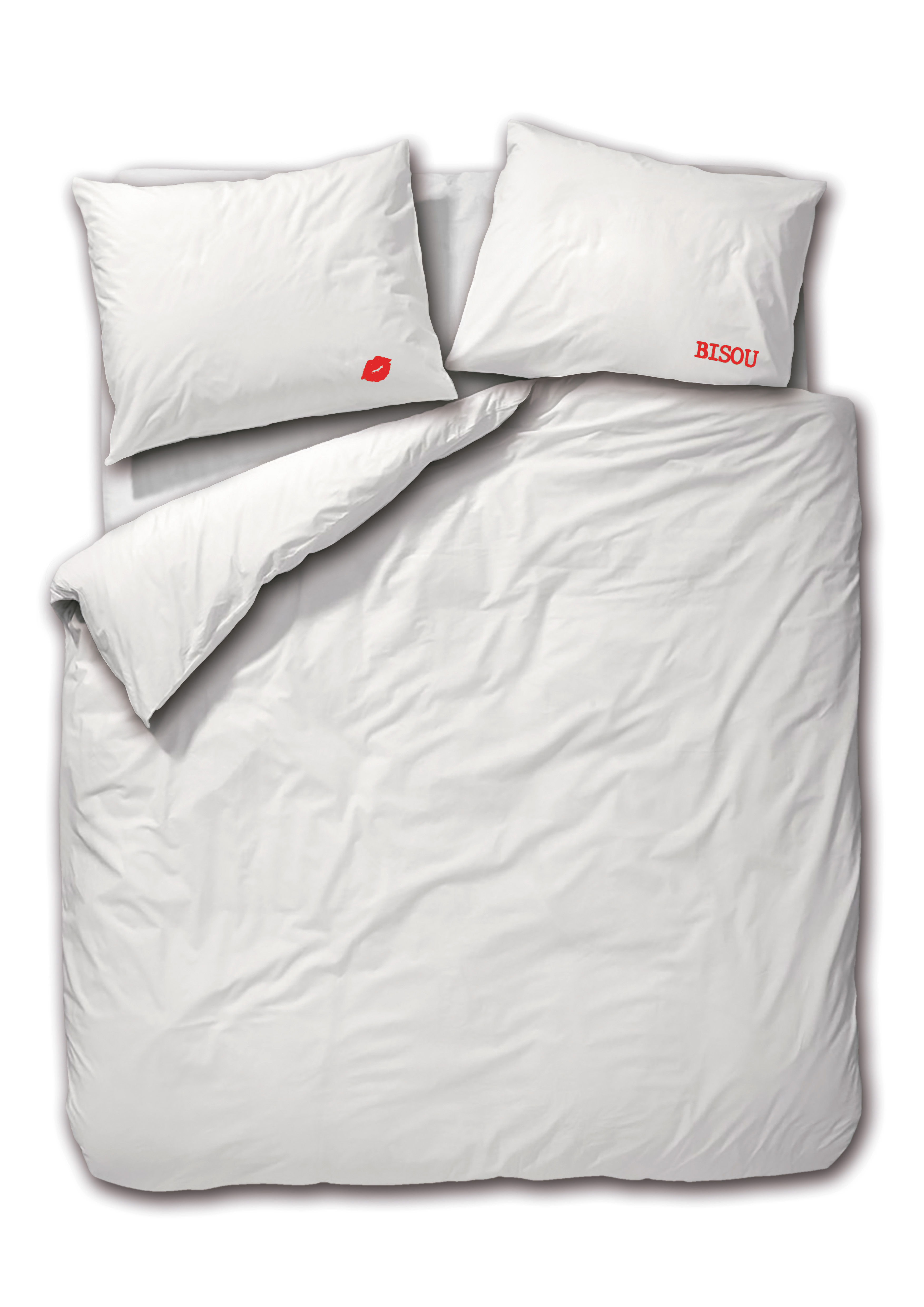 Passion Dekbedovertrekset Bisou 240x220 cm Perkaal Katoen Rood