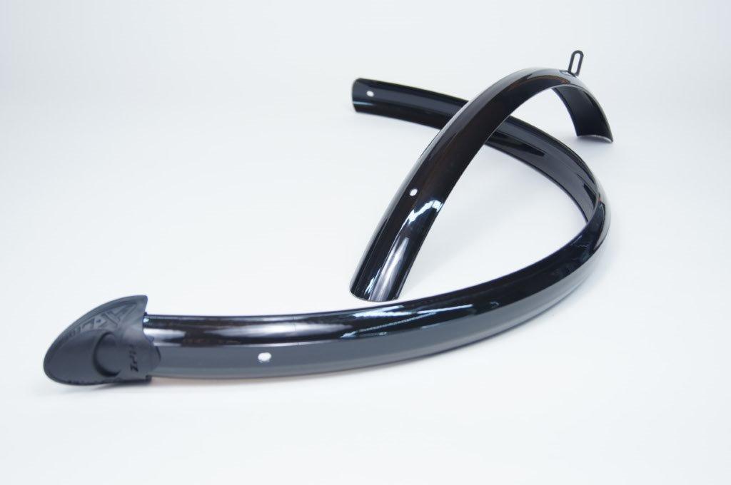 Kunststof spatbordset 28" Zwart 45 mm Breed