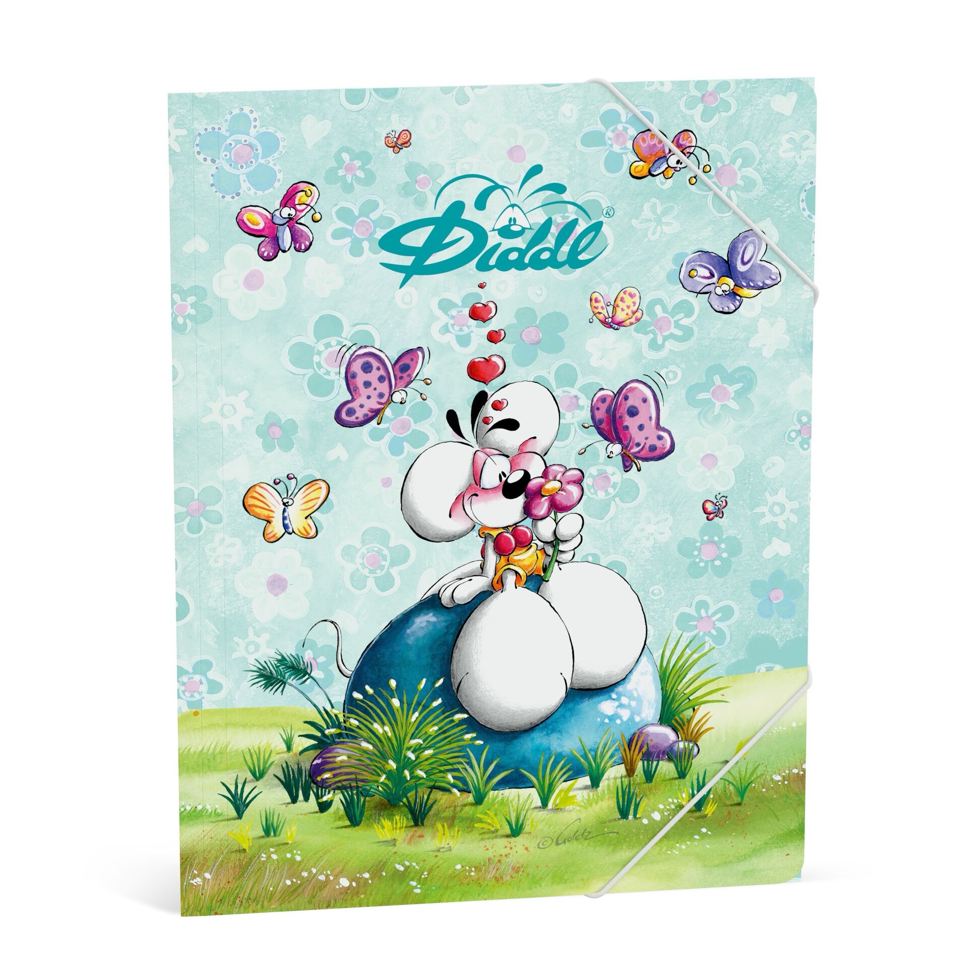 Diddl Elastomap A4 Blauw Diddl Elastomap A4 Blauw