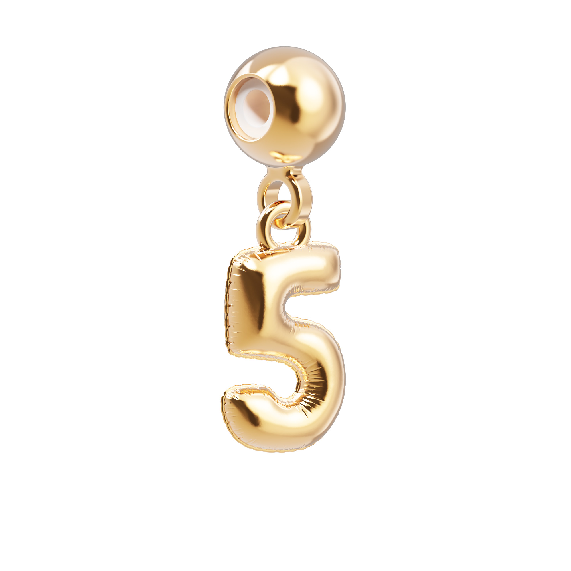 Chocli Charm Nummer 5 - 18K Gold Plated