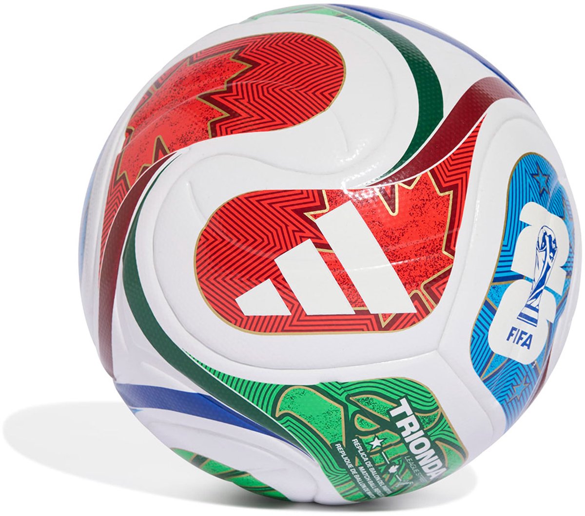Adidas Voetbal World Cup 2026 J350 White/Royalblue/Solblue maat 5