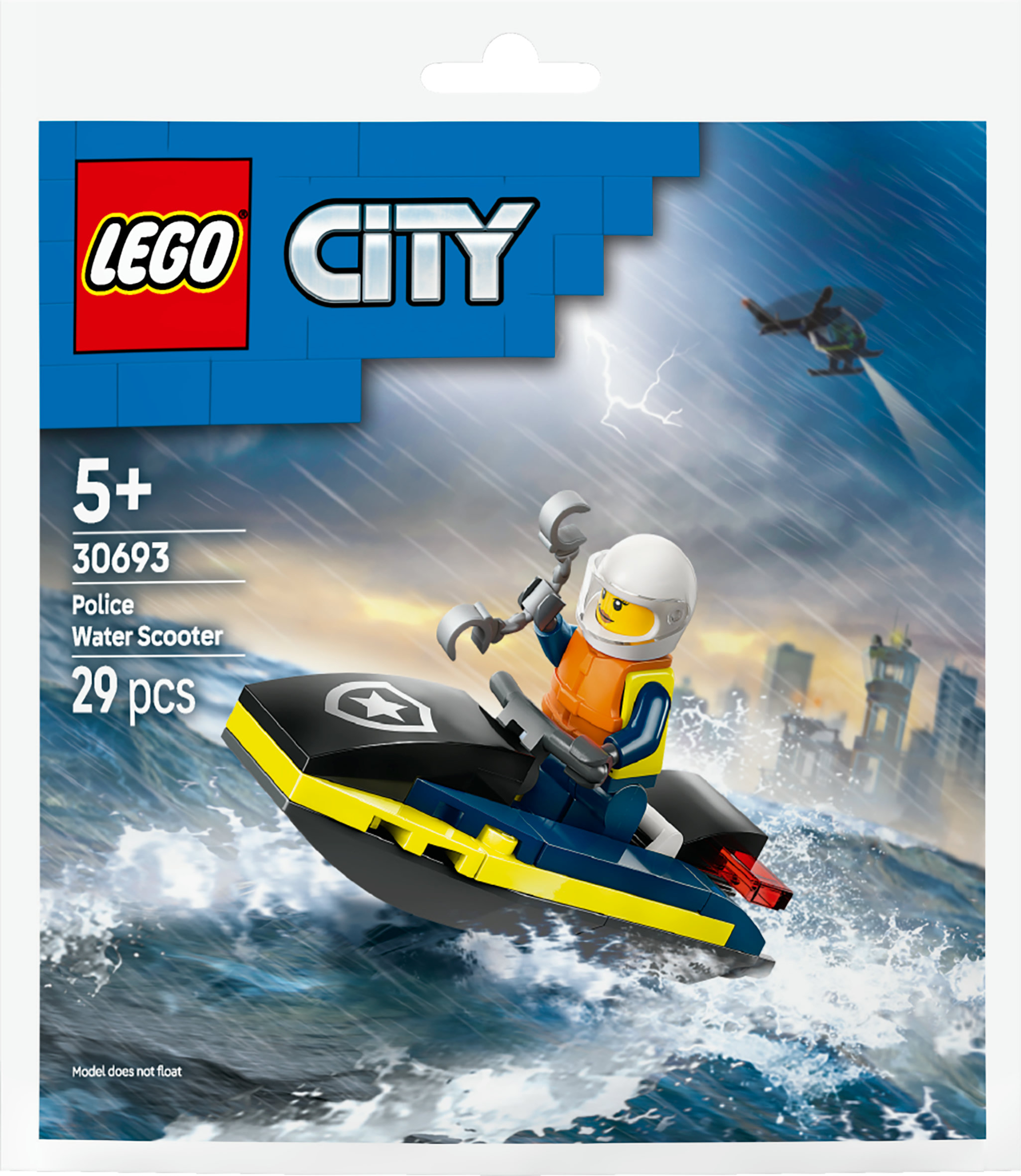 10LEGO City 30693 Politiewaterscooter