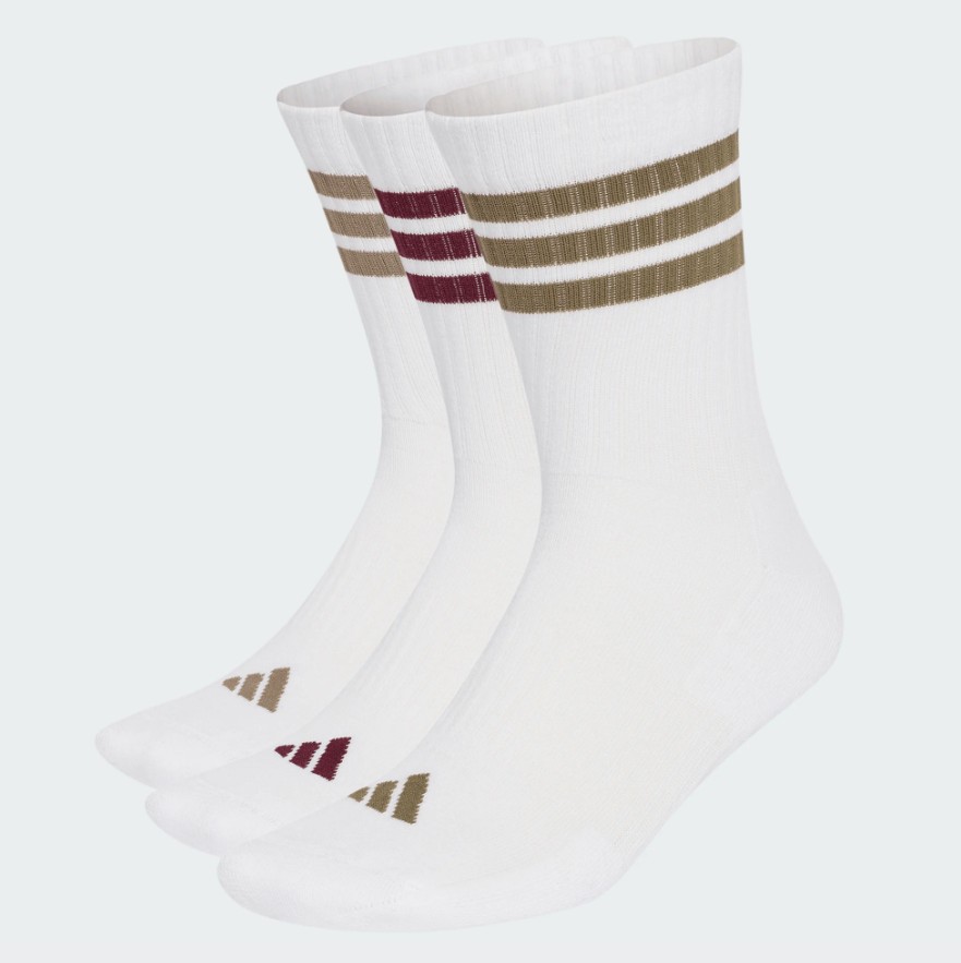 Adidas Sokken Adults 3 Stripes 3 paar White Taupe