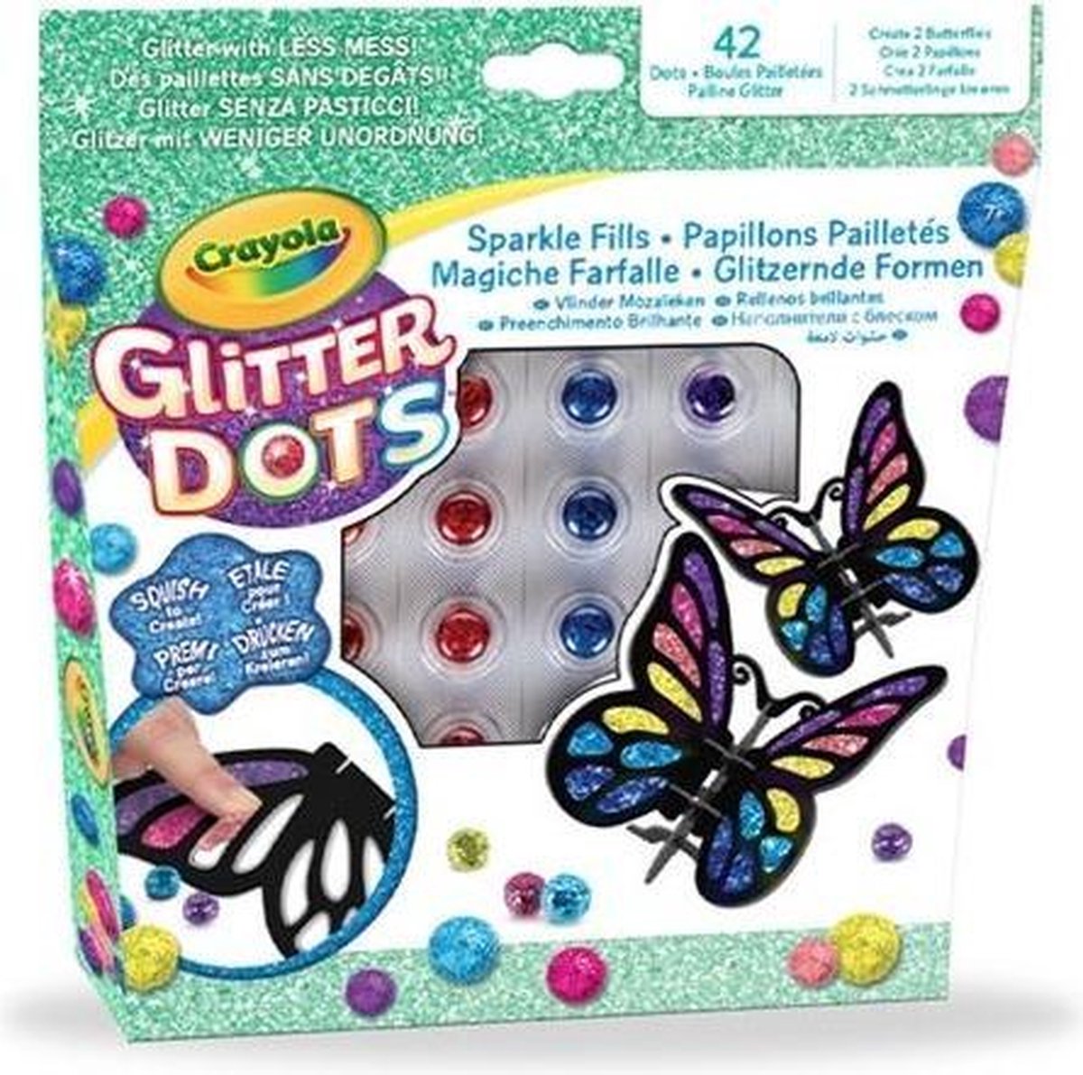 Crayola Glitter Dots 3D Mosaic Vlinders