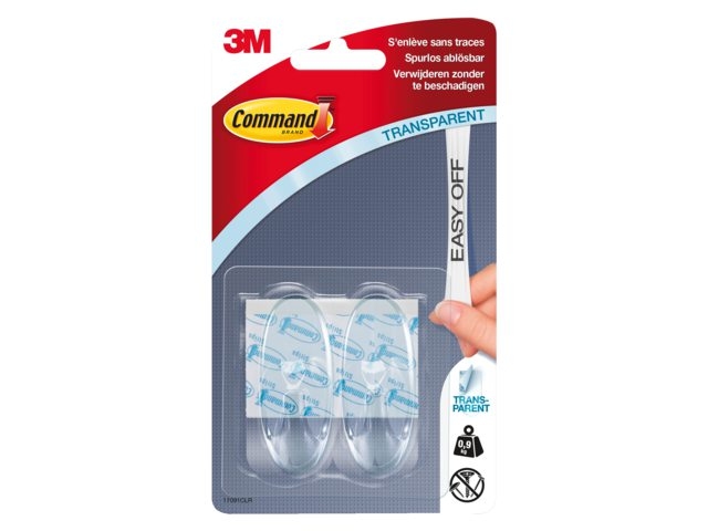 Command by 3M Haak Medium 2 stuks Transparant