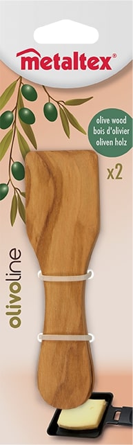 Metaltex Raclette Spatel 13 cm Olijfhout
