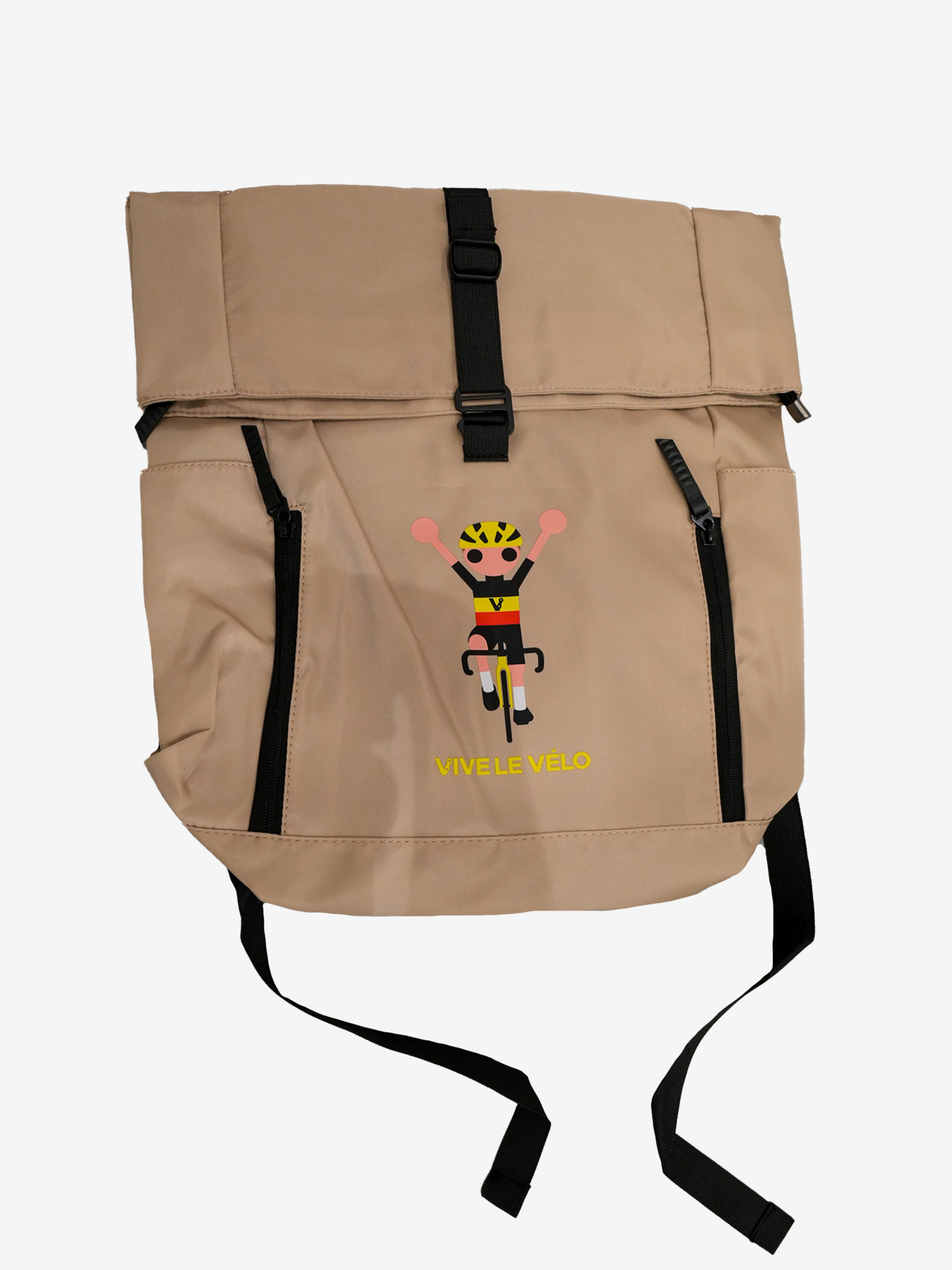 Vive le Vélo Rugzak Odieltje Belgisch Kampioen Beige