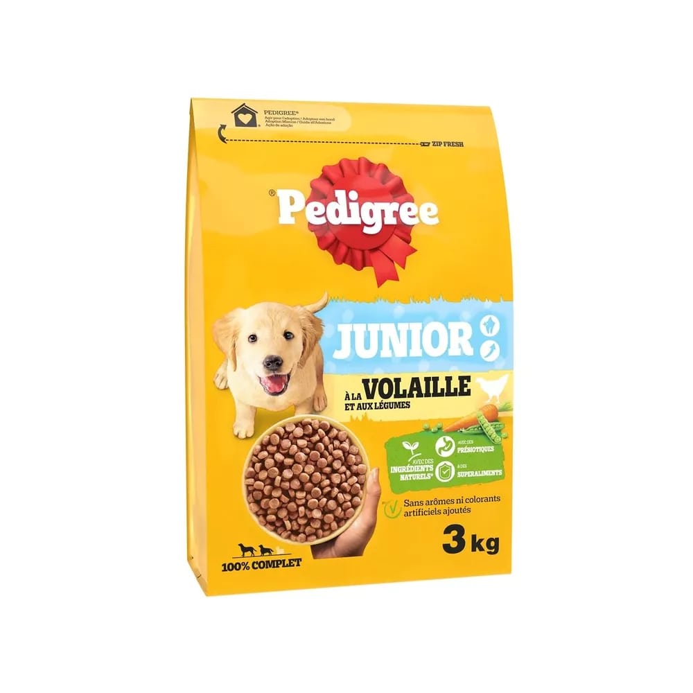 Pedigree Dry Junior Gevogelte & Groenten 3 kg