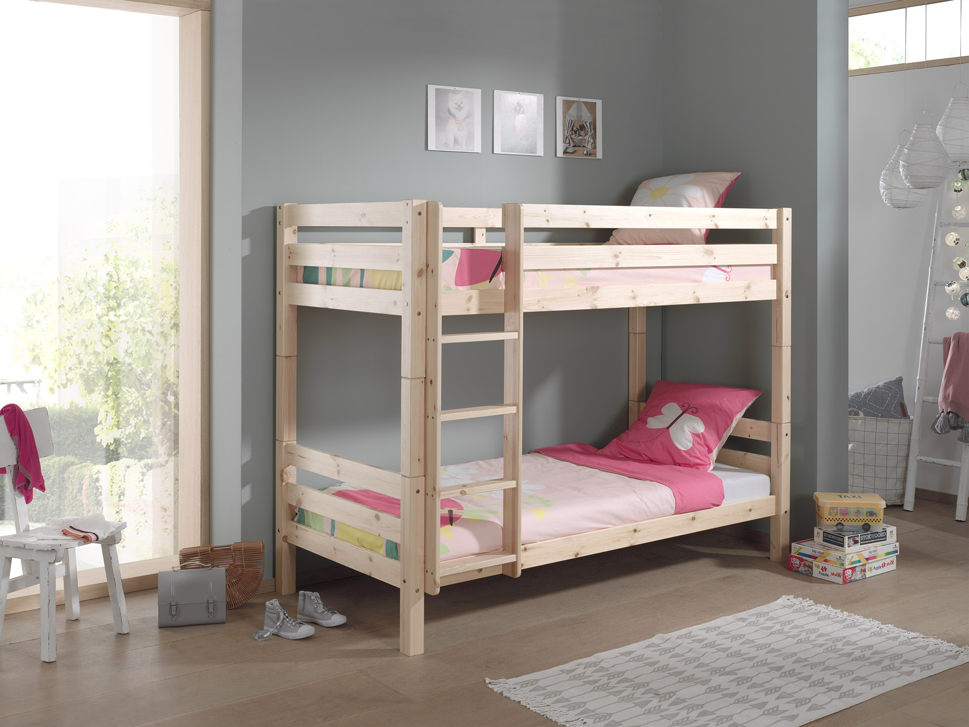 JAXX Pino Stapelbed Hoogte 160 cm Natuur