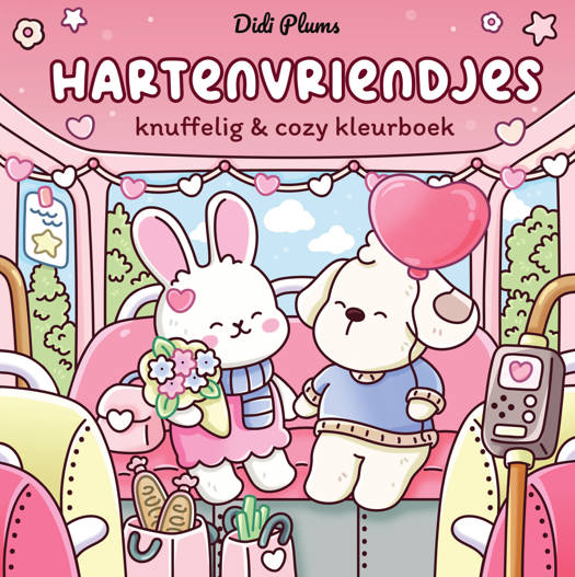 Kleurboek Hartenvriendjes - Didi Plums