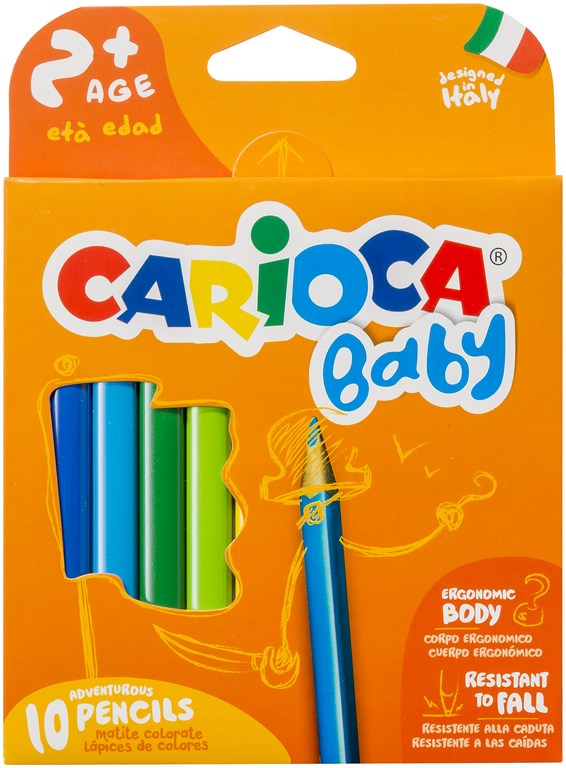 Carioca Baby Kleurpotloden Triple 2+ jaar - 10 stuks