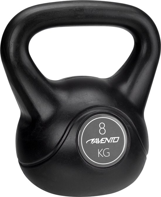 Avento Kettlebell 8kg Zwart