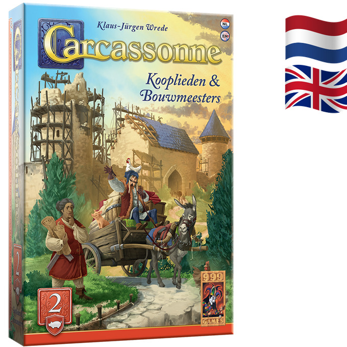 Carcassonne: Kooplieden & Bouwmeesters - Uitbreiding 2 - Bordspel