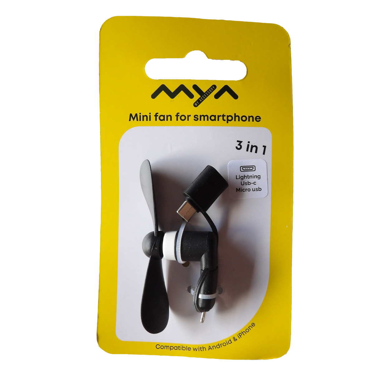 Smartphone Ventilator USB Zwart