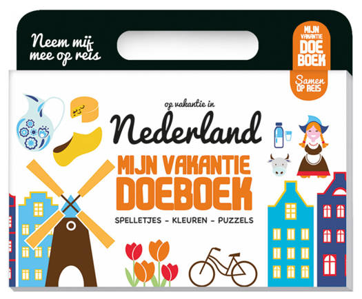 Doeboek - Mijn Vakantie Doeboek Nederland - Kleuren Spelletjes Puzzels